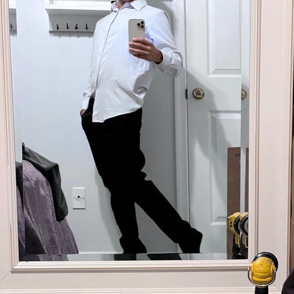 Jones New York Signature , Long Sleeve, Patter Grey & Burgundy, Size Small - Picture 5 of 8